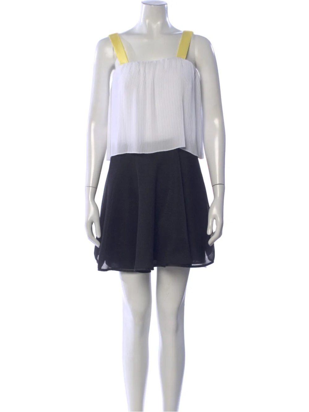 Sandro - Tiered Tent Mini Dress Black/White